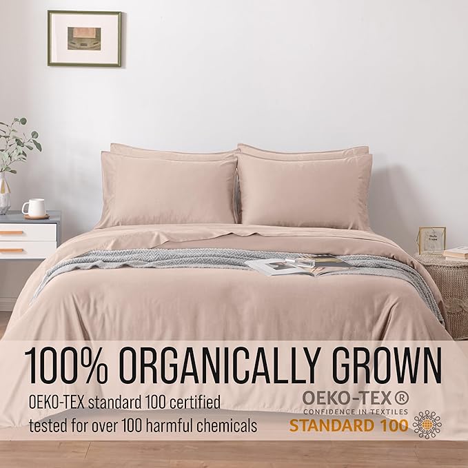 Bella Coterie 7 Piece Luxury Bamboo Viscose Split King Size Sheet Set | 2 - Image 5