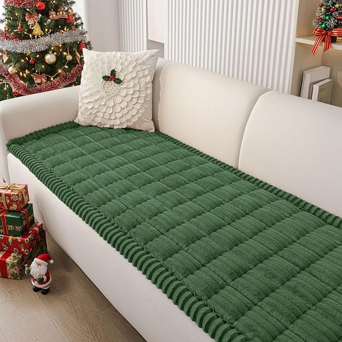 Smiry Couch Cover for Dogs Washable, Non Slip Fuzzy Pet Couch Covers for 3 by Smiry