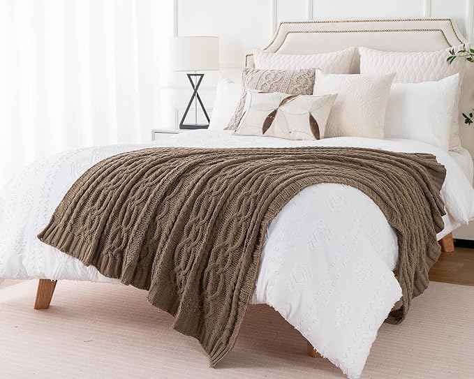 Battilo Camel Tan Throw Blanket - Image 7