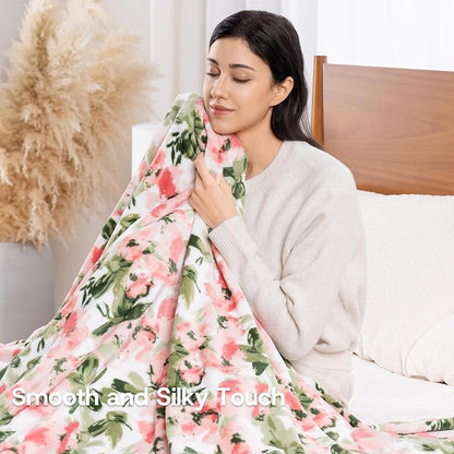 Luxury Printed Fleece Warm Blanket, Soft Lightweight Velvety Plush Throw - Image 4