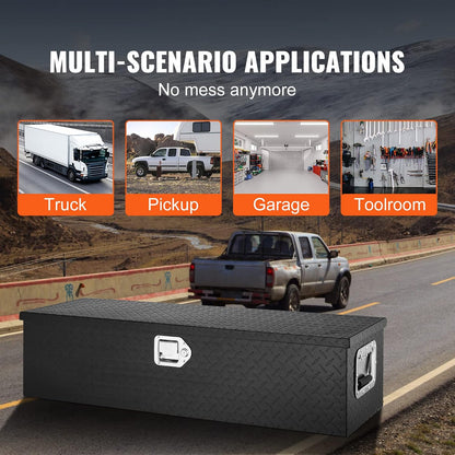 vevor heavy duty aluminum truck bed tool box, package contents