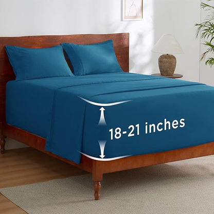 Bedsure Deep Pocket Full Size Bed Sheets Set by BEDSURE