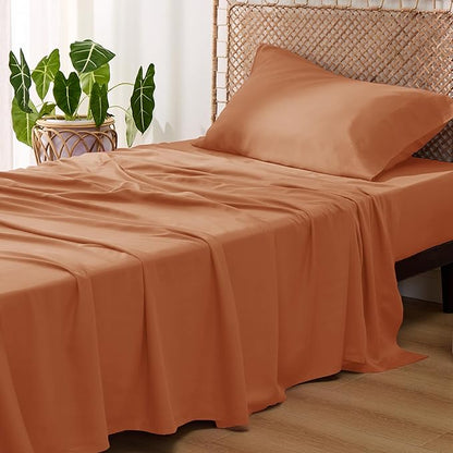 Bedsure Cooling Sheets Twin, Rayon Derived from Bamboo, Breathable & Soft Twin by BEDSURE