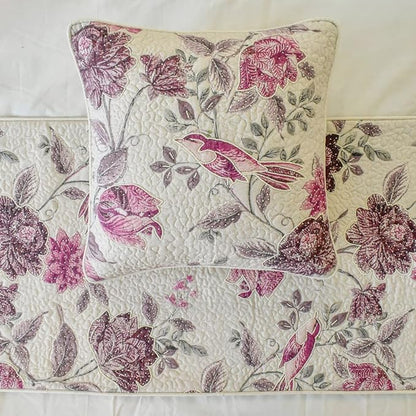 The HomeCentric King/Queen/Twin Pink Decorative Twin 53"x18" Bed Runner - Image 3