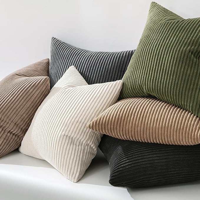 MIULEE Pack of 2 Pillow Covers Soft Soild Decorative Square Throw Pillow Covers - Image 6