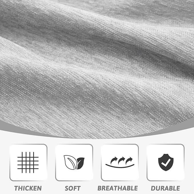 MEETSKY Grey Sofa Cushion Covers Sofa Covers Dog Couch Cover - Image 4