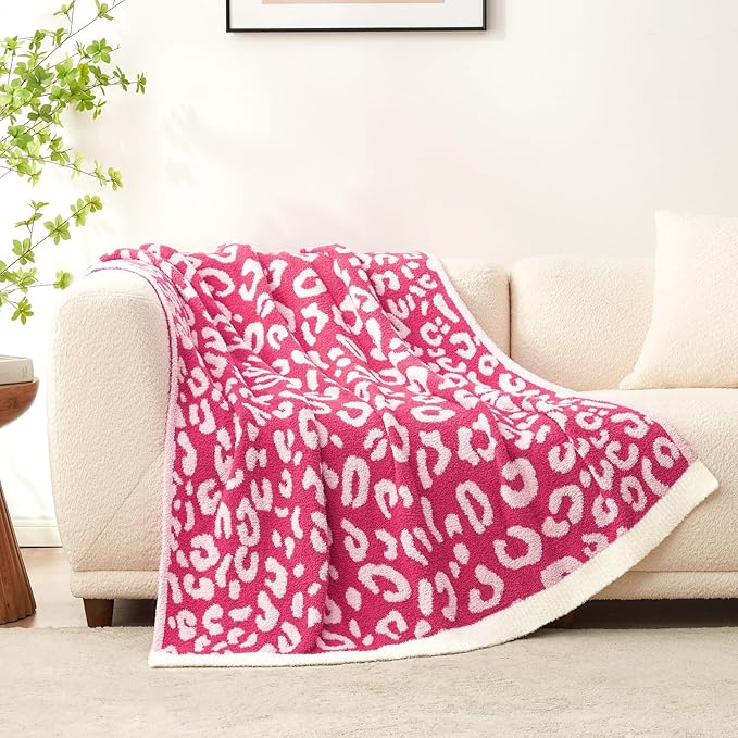 Snuggle Sac Ultra Soft Pink Leopard Blanket Twin Size by SnuggleSac