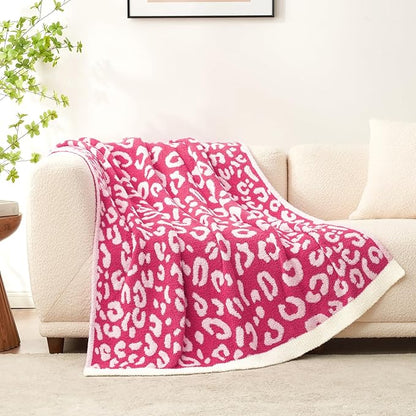 Snuggle Sac Ultra Soft Pink Leopard Blanket Twin Size by SnuggleSac