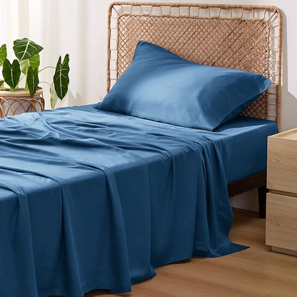 Bedsure Cooling Sheets Twin, Rayon Derived from Bamboo, Breathable & Soft Twin by BEDSURE