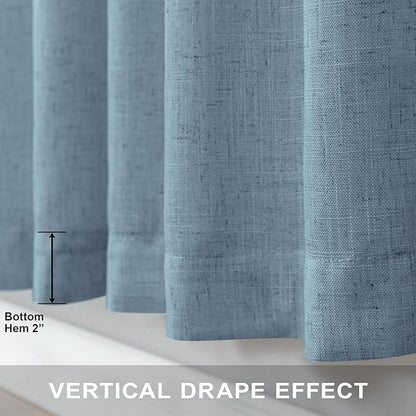 Blue Grey Curtains 96 Inches Long - Image 5