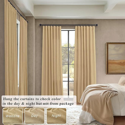 Burlap Color Curtains 84 Inch Length - Image 6