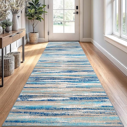 Modern Abstract Runner Rug 2.6x10 by lansny