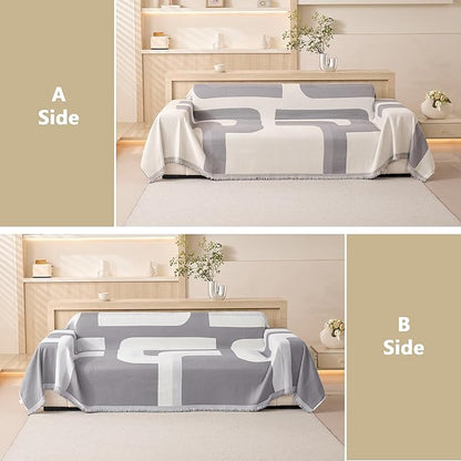 MEETSKY Couch Cover for Pets Sofa Covers Washable, Simple Modern Geometric - Image 4