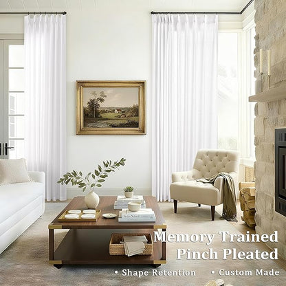 102 Inch Long Half Privacy Window Curtains - Image 8