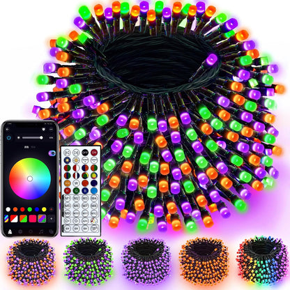 240LED Smart Color Changing String Lights 92FT Halloween Lights App Remote