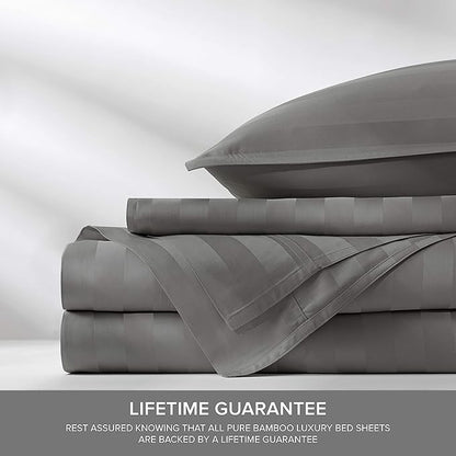 Pure Bamboo Split King Sheets, Genuine 100% Organic Viscose Derived from Bamboo - Image 4