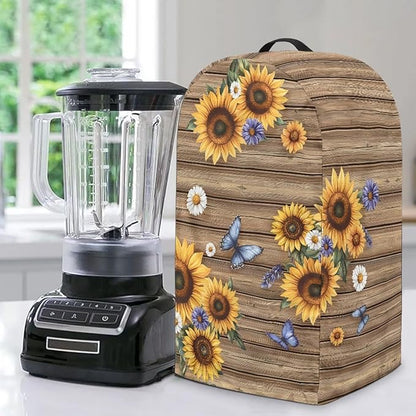 Sunflower Butterfly Coffee Machine Dust Cover Universal Design Compatible by Unknown