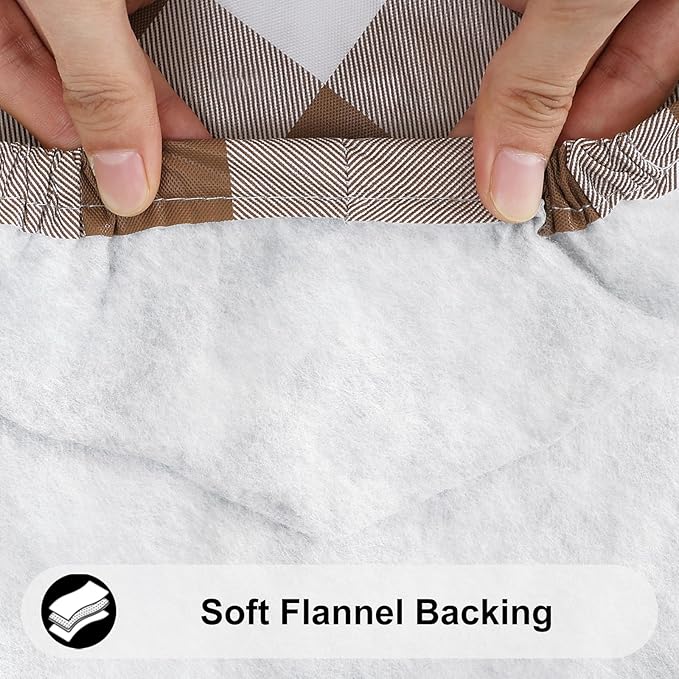 Smiry Rectangle Picnic Table Cloth, Elastic Waterproof Fitted Vinyl Tablecloths - Image 5