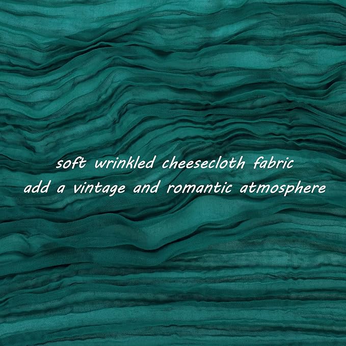 12 Pack 10Ft Cheesecloth Table Runner 35x120 Inch Boho Gauze Table Runner - Image 3