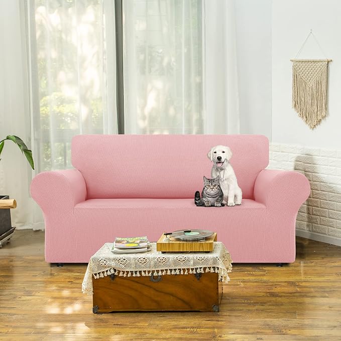 LURKA Stretch Loveseat Sofa Slipcovers 1 Piece Couch Covers - Image 2