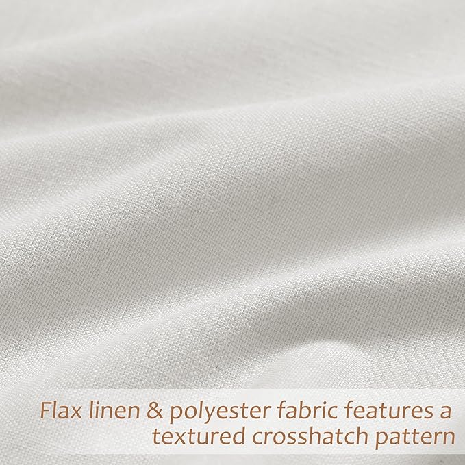 Ivory 100% Blackout Pinch Pleated Linen Curtains 108 Inches Long - Image 5
