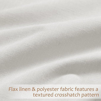 Ivory 100% Blackout Pinch Pleated Linen Curtains 108 Inches Long - Image 5