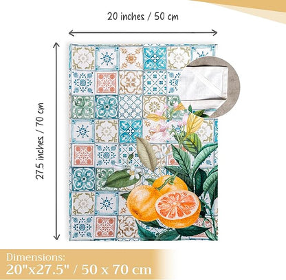 Maison d' Hermine Kitchen Towels Set of 3 100% Cotton 27.50" x 20" Reusable - Image 4