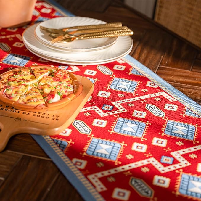 13×72 Inch Table Runner, Retro-Luxury Tassels Series - Image 4