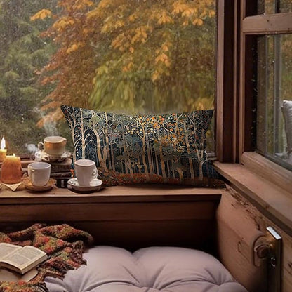 Rustic Autumn Forest Pillow Covers 20x12 Double-Sided, Fall Home Room Decor - Image 3