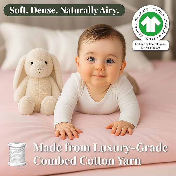 GOTS 100% Organic Bassinet Sheets - Image 5