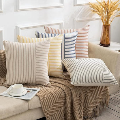 YCOLL Fall Pillow Covers 18x18, Modern Accent Throw Pillow Covers Set of 2 - Image 5