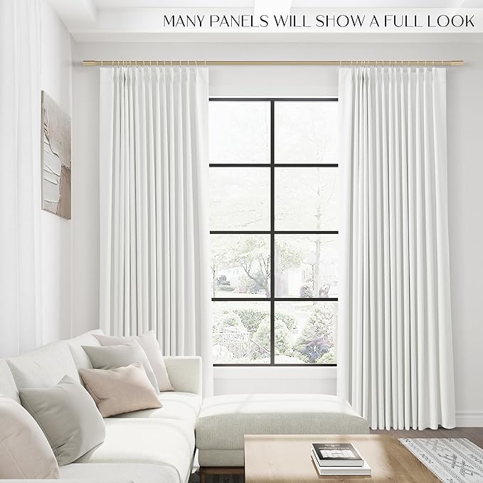 Off White Blackout Curtains 96 Inches Long - Image 6