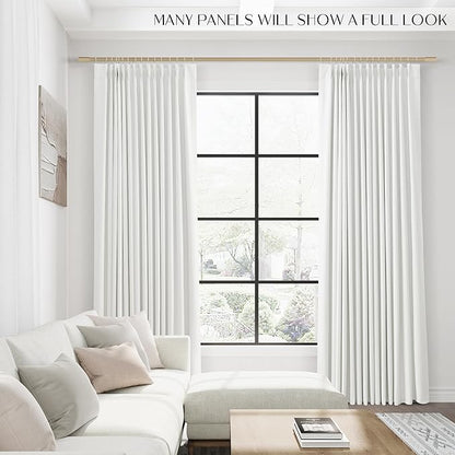Off White Blackout Curtains 96 Inches Long - Image 6