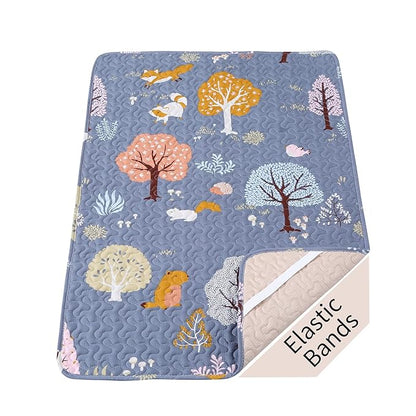 Padded Pack n Play Sheets Breathable Thick Pack and Play Mattress Protector by MIIMER