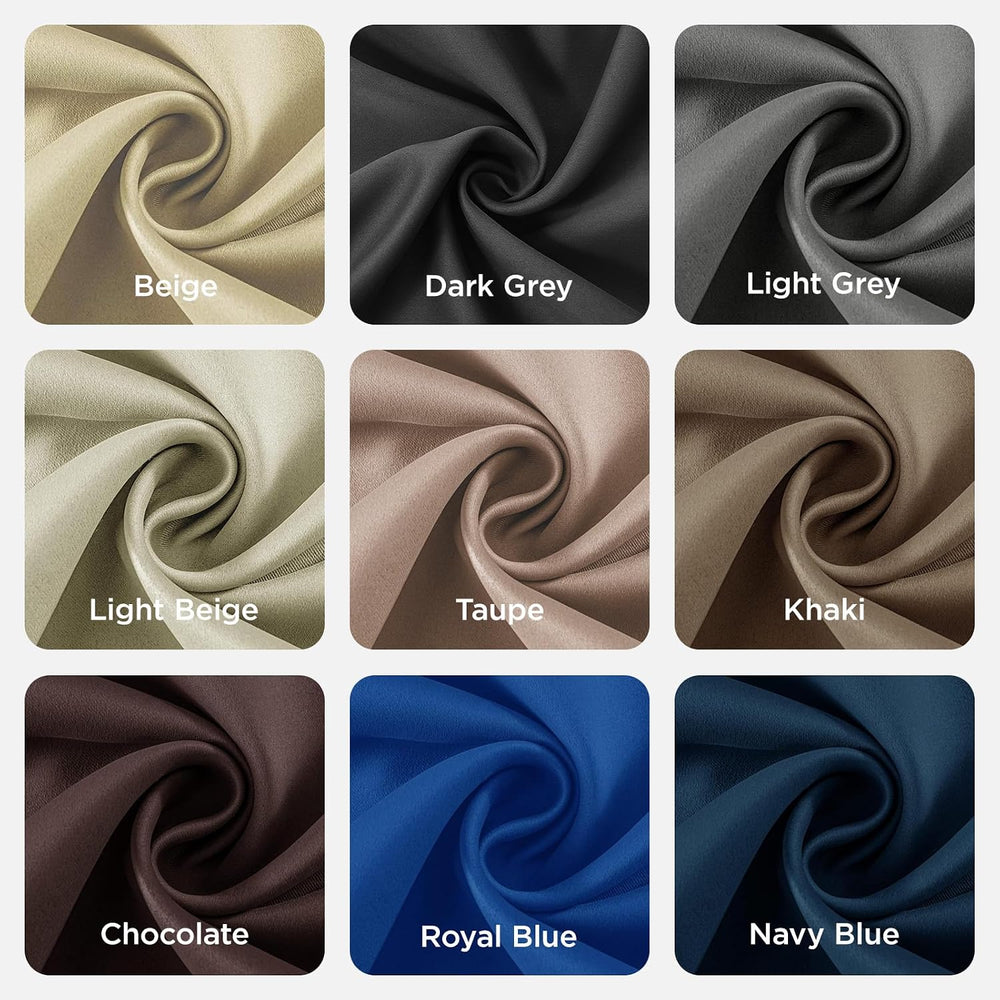 Joydeco Blackout Curtains 84 Inch Length 2 Panels Set, Thermal Insulated Long...