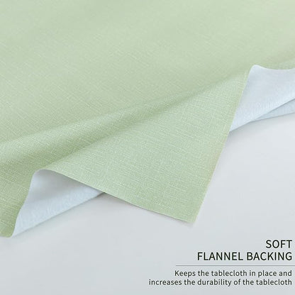 Square Table Cloth, 100% Waterproof Tablecloth Oil Proof Spill Proof Vinyl - Image 6