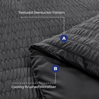 king comforter set - 7pcs bed in a, side view