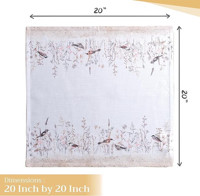 Maison d' Hermine Cloth Napkins Set of 4 100% Cotton Everyday Reusable Square - Image 4