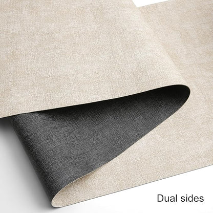 Table Runners 72 Inches Long, Dual-Sided Faux Leather Farmhouse Table Runner - Image 2