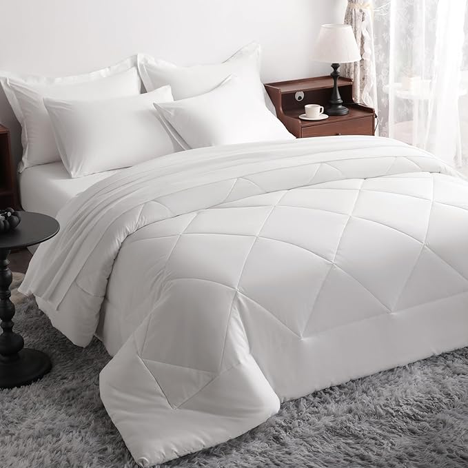 NTBAY Queen Comforter Set with Sheets, 7 Pieces Soft and Breathable Queen by NTBAY