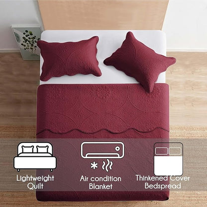 IR Imperial Rooms Twin Quilt Bedding Set Size + 1 Pillow Shams - Image 2