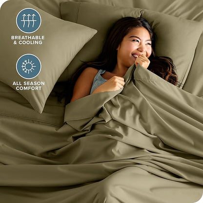 Bare Home Split Head Flex King Sheet Set - Image 4