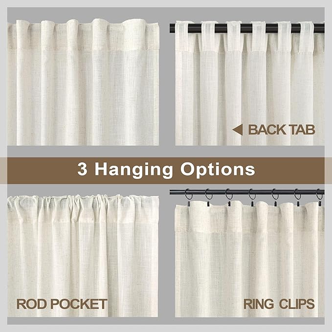 Off White Curtains 60 Inch Wide - Image 5