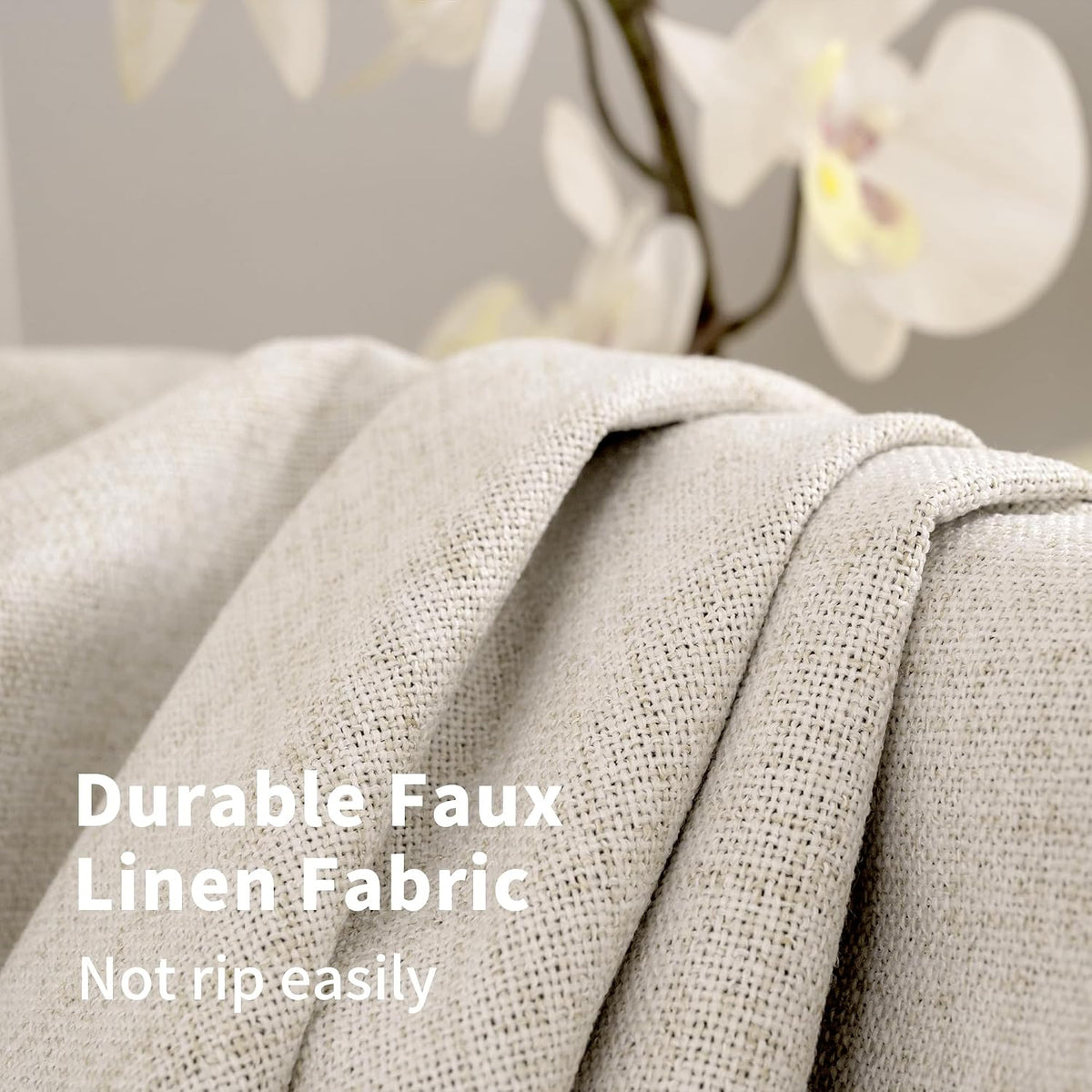 youngstex linen farmhouse blackout curtains 63 inch length showing dimensions