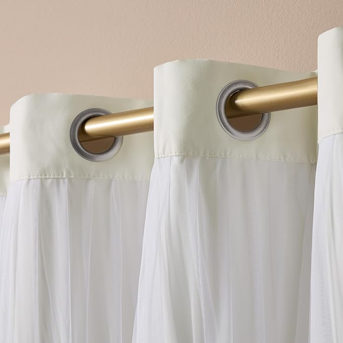 TOWN & COUNTRY LUXE Talia Double Layer Indoor Curtains, Sheer and Room - Image 4
