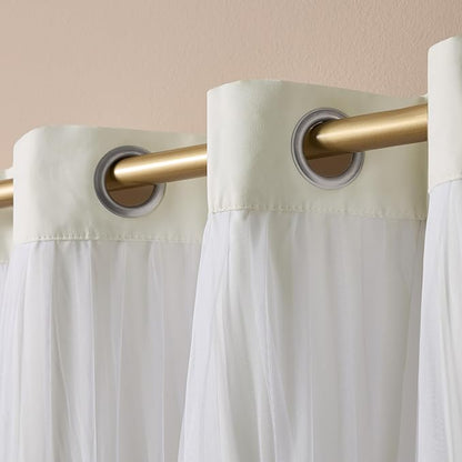 TOWN & COUNTRY LUXE Talia Double Layer Indoor Curtains, Sheer and Room - Image 4