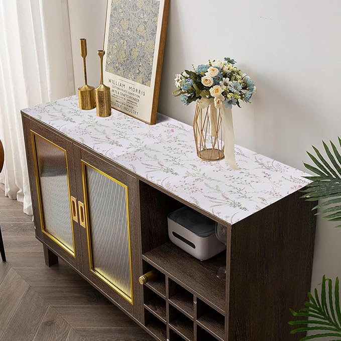 Floral Drawer and Shelf Liner for Cabinets, Non-Adhesive and Strong Non-Slip - Image 9