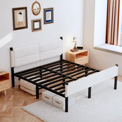 metal bed frame,14inch full size bed frame with on a desk or shelf