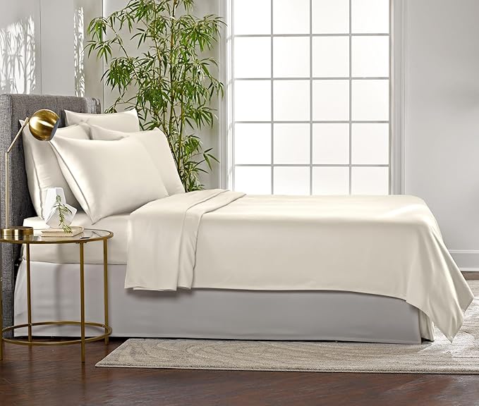 Pure Bamboo King Sheets, Genuine 100% Organic Viscose Derived from Bamboo Bed - Image 4