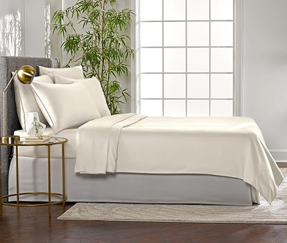 Pure Bamboo Twin Sheets, Genuine 100% Organic Viscose Derived from Bamboo Bed - Image 4
